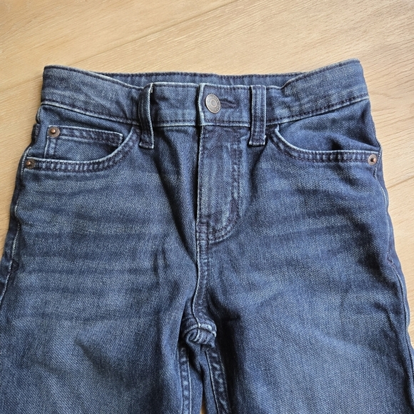 Cat & Jack Dark Wash Little Kid size 7 Adjustable Blue Jeans EUC - Picture 3 of 9